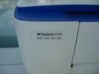 Impresora HP Deskjet 3760 Azul y Blanca