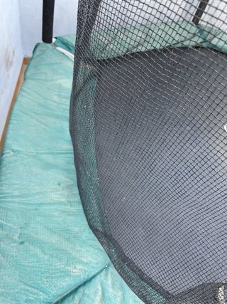 Cama elástica exterior con red