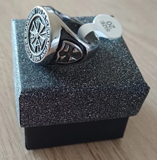 Anillo Caballeros Templarios Acero Inoxidable