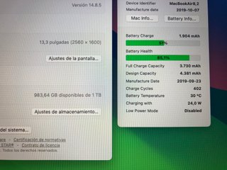 MacBook Air 13 2019 1TB SSD