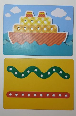 Juguete Ensartar Lazos Apli Kids +3 y regalo puzle