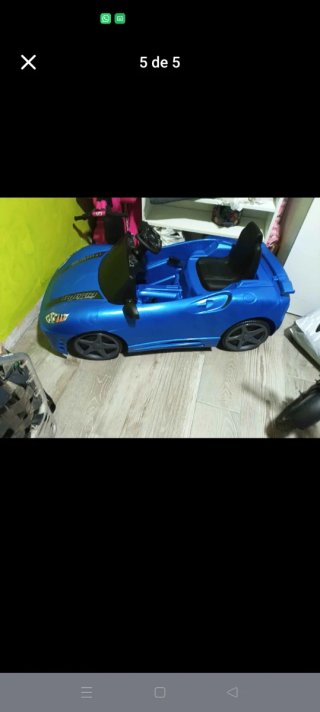 Coche eléctrico infantil azul