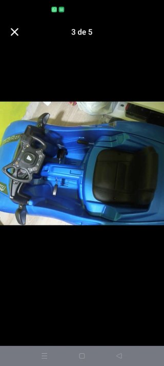 Coche eléctrico infantil azul