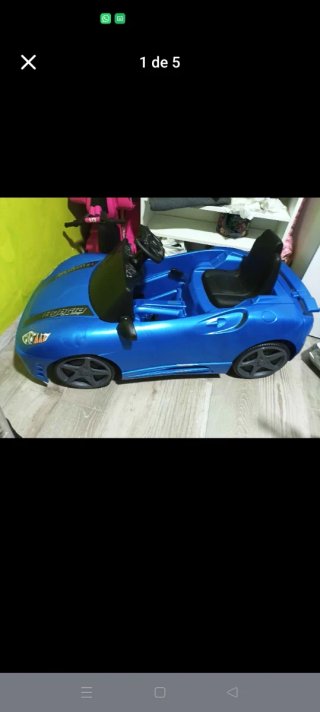Coche eléctrico infantil azul