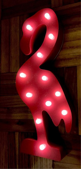Set 2 Figuras Luminosas Flamenco y Helado