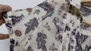 Camisa Vintage Dressing Estampada Talla M