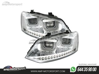 FAROS DELANTEROS LUZ DIURNA U TYPE PARA VOLKSWAGEN POLO 6R