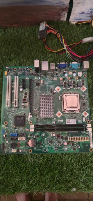 Placa Base Dell + Ventilador y Fuente microfono