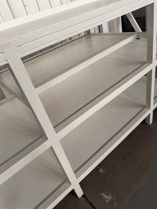 Estantería de madera maciza blanca NUEVA