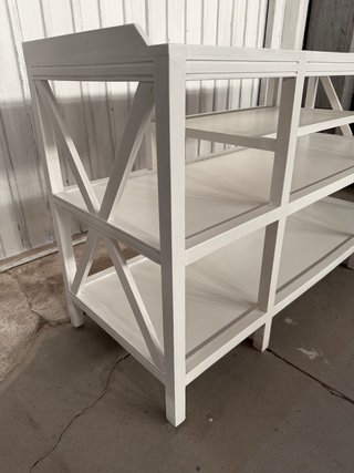 Estantería de madera maciza blanca NUEVA