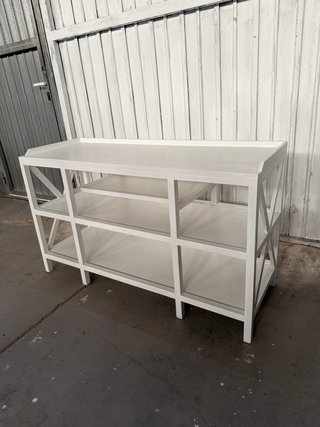Estantería de madera maciza blanca NUEVA