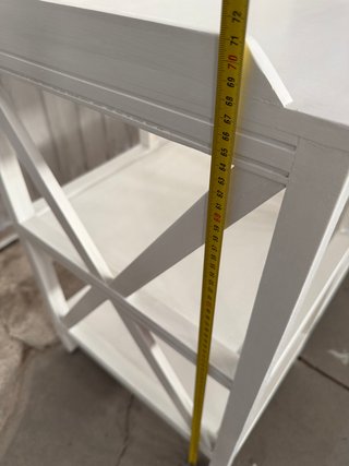 Estantería de madera maciza blanca NUEVA