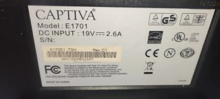 Monitor Captiva E1701 17 " sin cargador