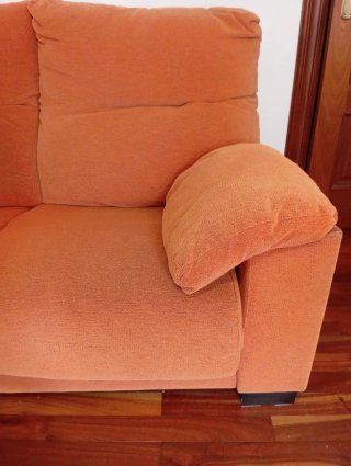Sofá 2 plazas naranja