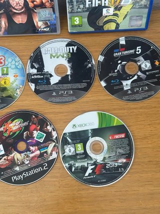 Lote Juegos PS2 PS3 PS4 (Cajas y Discos)