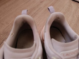 Zapatillas Lacoste blancas y rosas