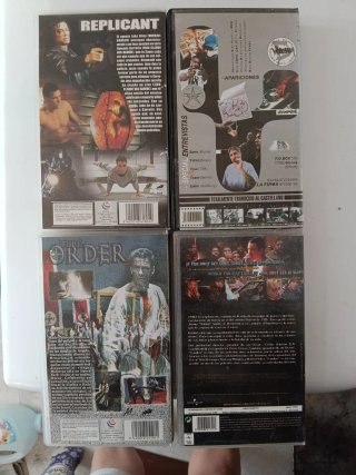 Lote 4 Cintas VHS: Replicant, Videojam 5, The Orde