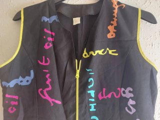 Blusa de trabajo XL con cremallera y bolsillos