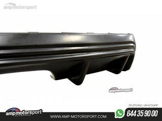 DIFUSOR TRASERO FORD FOCUS MK3 2015-2018 NEGRO BRILLO