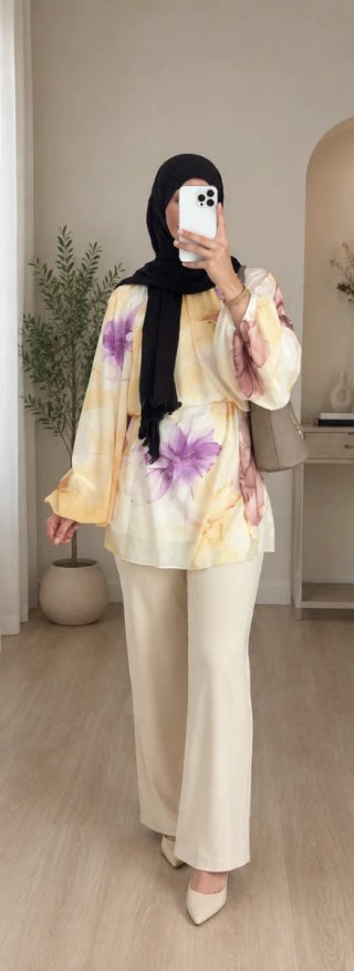 Vestido estampado floral talla única