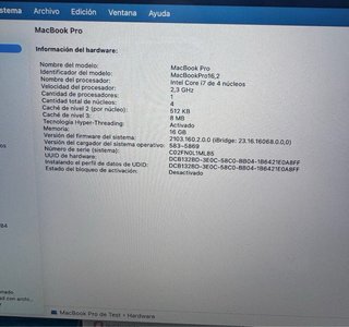 MacBook Pro 13 2020 16GB i7