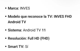 Televisor Inves Negro
