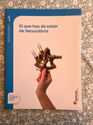 El que has de saber de secundària 1r batx Santilla