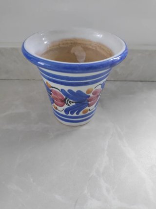 Maceta cerámica decorada