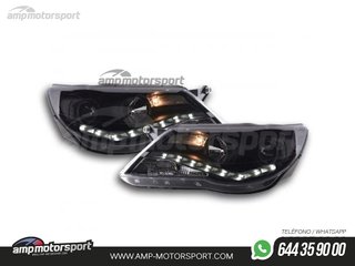 FAROS DELANTEROS LUZ DIURNA LED REAL DRL PARA VOLKSWAGEN TIGUAN