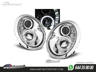 FAROS DELANTEROS LUZ DIURNA / OJOS DE ANGEL PARA MINI COOPER 2001-2006