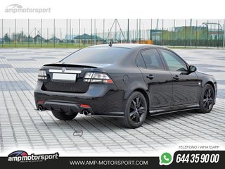 DIFUSOR TRASERO SAAB 9-3 AERO 2007-2011 NEGRO BRILLO