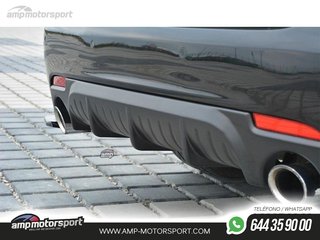 DIFUSOR TRASERO SAAB 9-3 AERO 2007-2011 NEGRO BRILLO