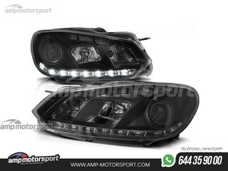 FAROS DELANTEROS LUZ DIURNA LED REAL DRL PARA VOLKSWAGEN GOLF MK6