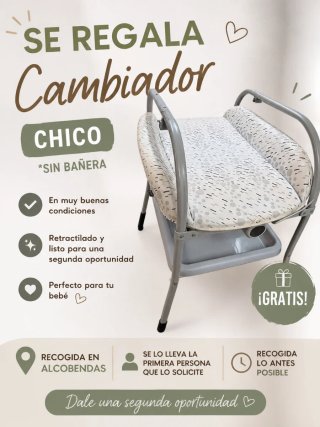Cambiador de bebé CHICO - ¡GRATIS!
