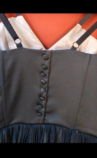 Vestido Naf Naf tul negro talla 42