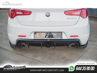 DIFUSOR TRASERO ALFA ROMEO GIULIETTA 2010-2020 NEGRO MATE