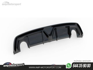 DIFUSOR TRASERO ALFA ROMEO GIULIETTA 2010-2020 NEGRO MATE