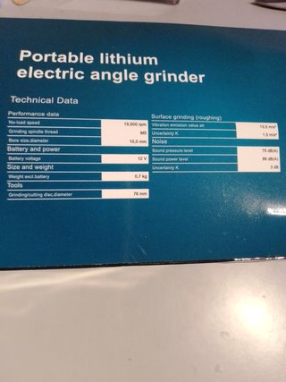Mini radial litio 3 baterías 2000mha y caja