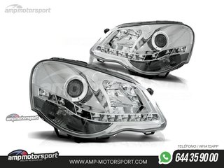 FAROS DELANTEROS LUZ DIURNA LED PARA VOLKSWAGEN POLO 9N3