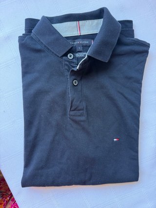 Camisa Polo Tommy Hilfiger Negra Talla S