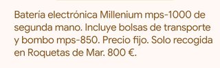 Batería Electrónica Millenium MPS-1000