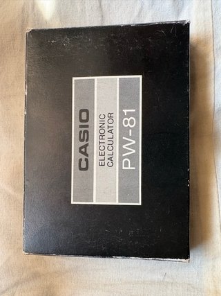 Calculadora Casio PW-81 Vintage Reloj Alarma