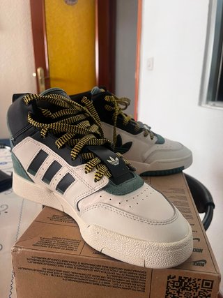 Adidas Drop Step XL Blancas/Verdes/Negras