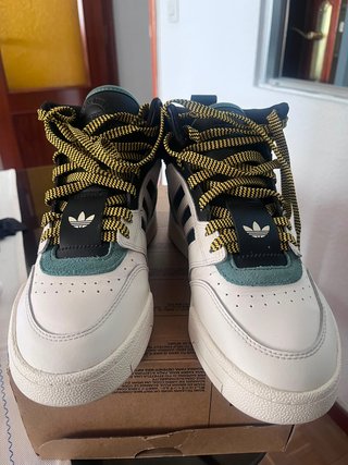 Adidas Drop Step XL Blancas/Verdes/Negras