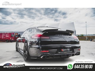 DIFUSOR TRASERO PORSCHE PANAMERA 2013-2016 NEGRO BRILLO