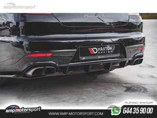 DIFUSOR TRASERO PORSCHE PANAMERA 2013-2016 NEGRO BRILLO