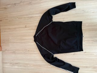 Sudadera Adidas Negra con Rayas Blancas