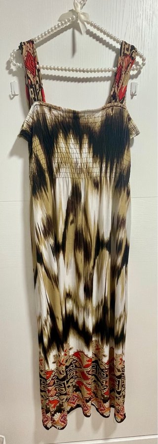 Vestido largo estampado talla única