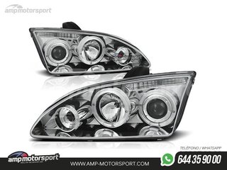 FAROS DELANTEROS OJOS DE ANGEL PARA FORD FOCUS MK2