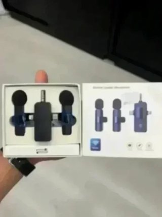 Micrófono Lavalier Inalámbrico 3-en-1 2 Unidades